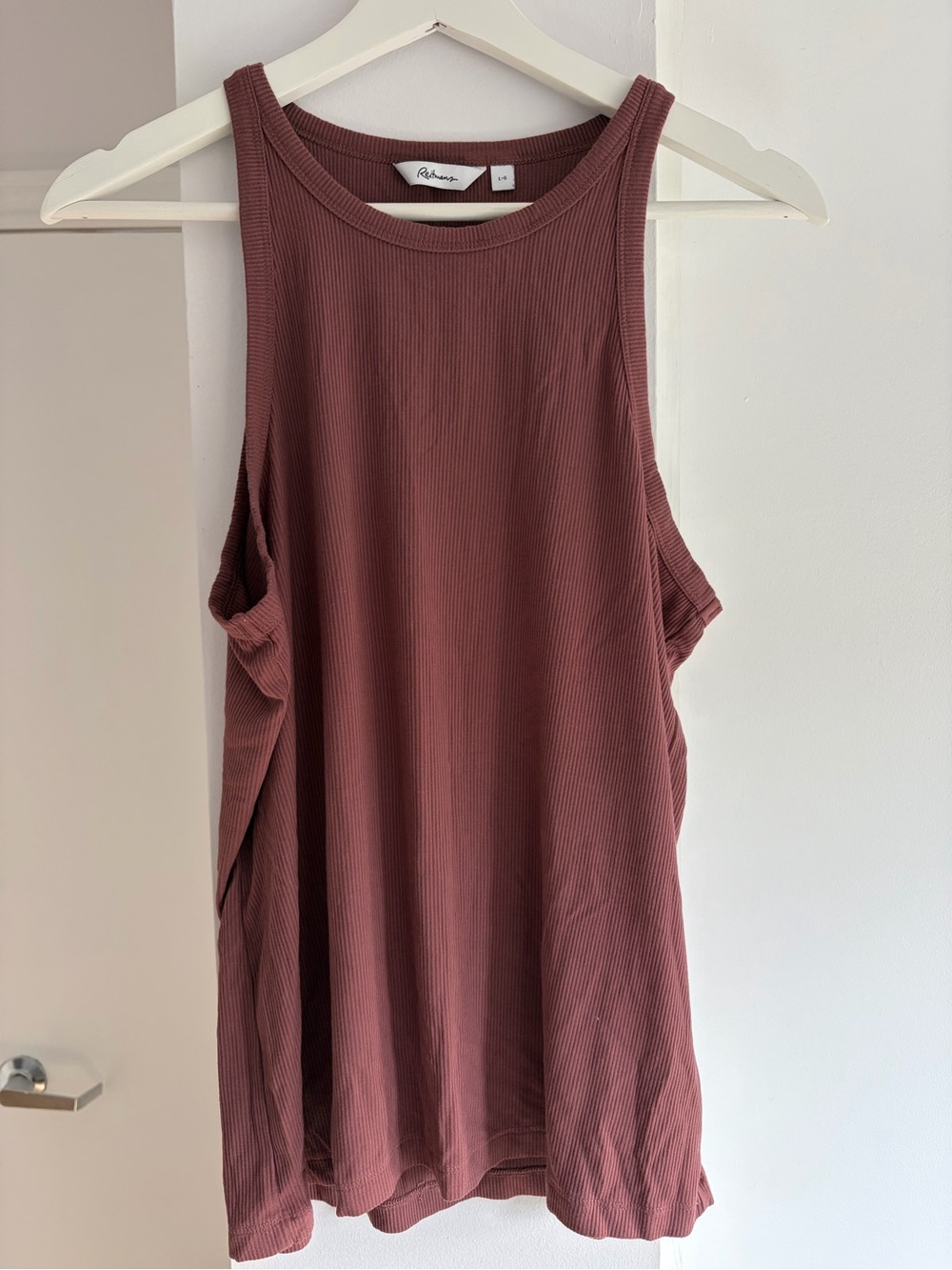 Dusty rose Sleeveless Ribbed Tank